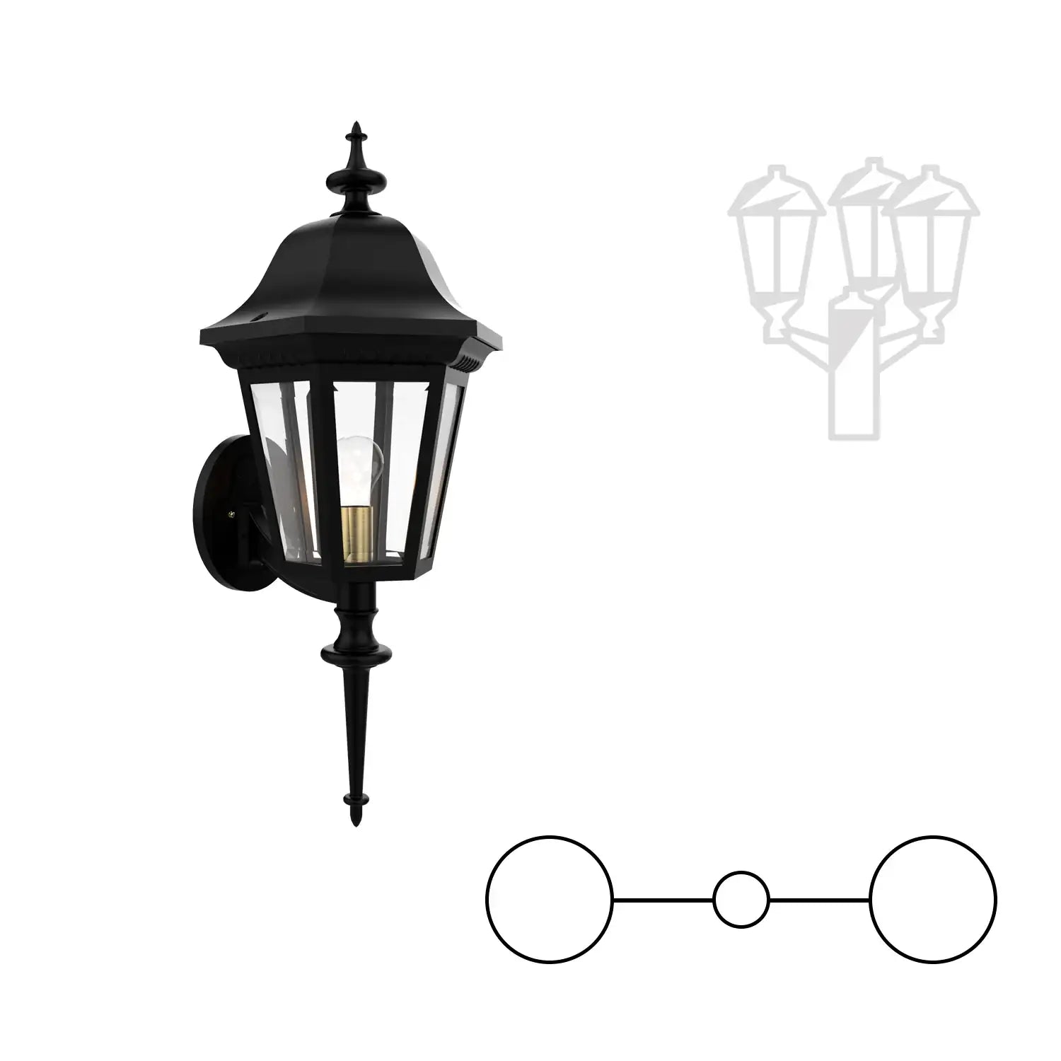 SNOC MANOR - DOUBLE HEAD UP MOUNT WITH QUEEN POST ROD 31220 2A - Post