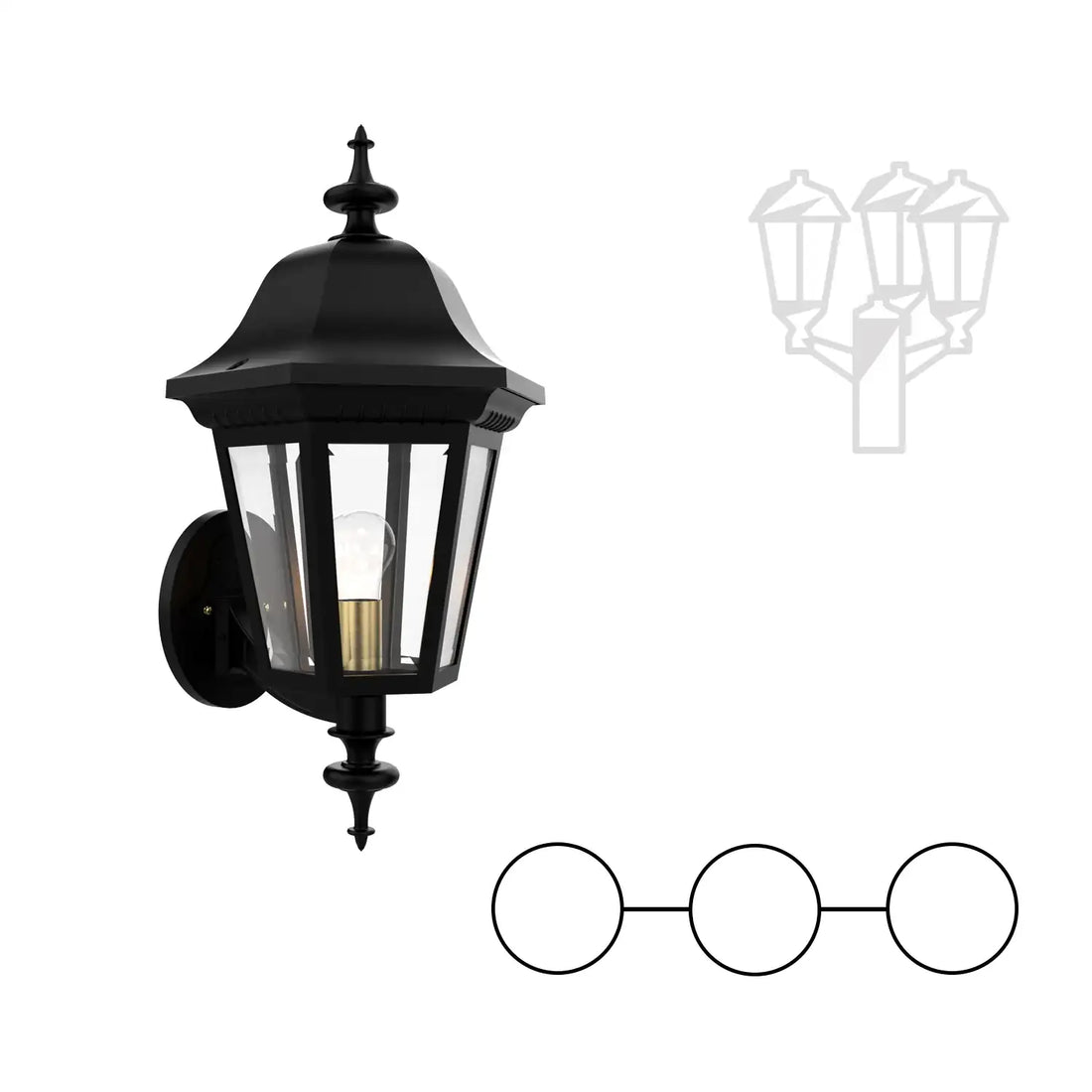 SNOC MANOR - DOUBLE-HEAD MOUNTING AND CENTER-UP HEAD FOR TALL POST 31224 2A1 - Post
