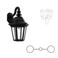 SNOC MANOR - DOUBLE HEAD DOWN OPEN BOTTOM TALL POST MOUNT 31282 2A - Post