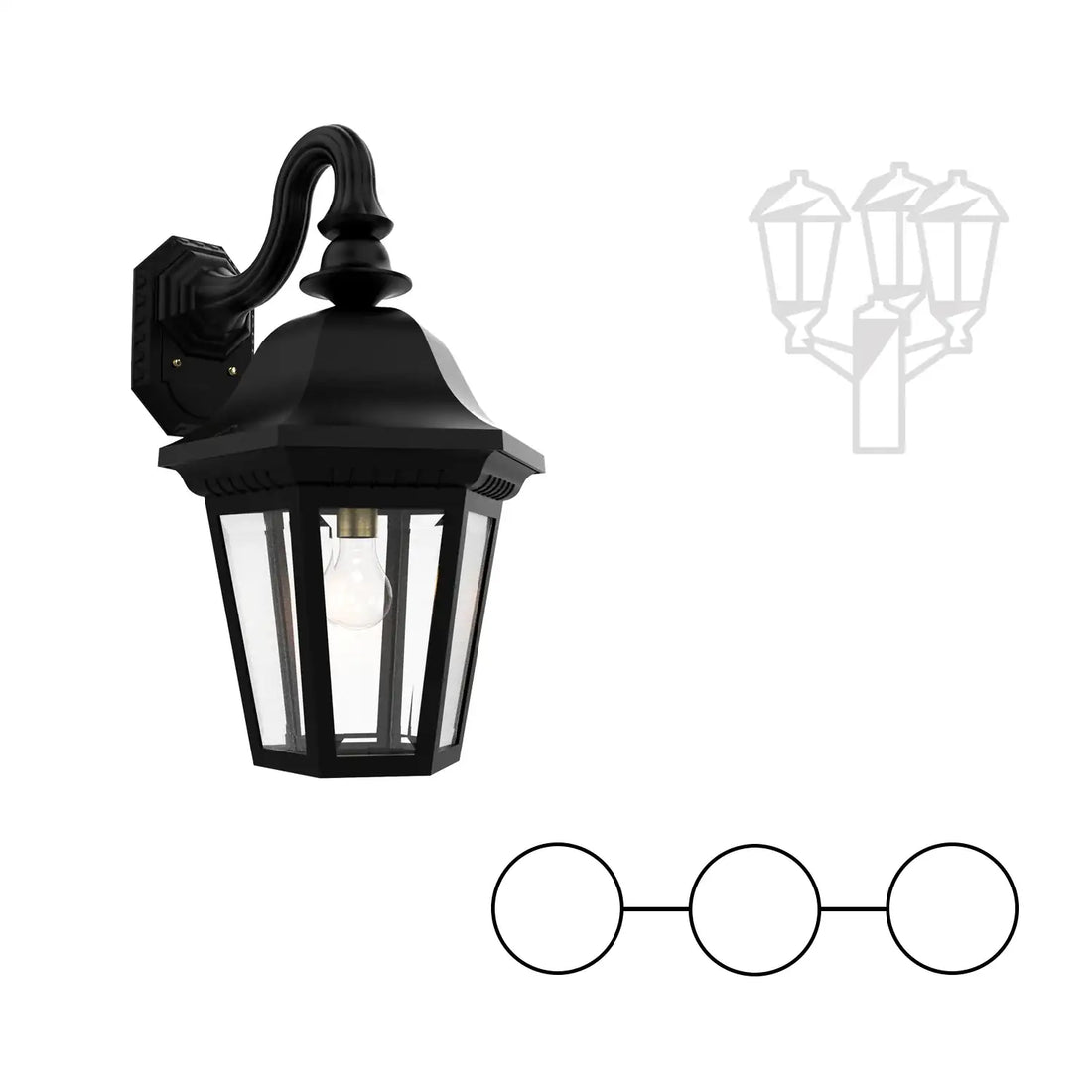 SNOC MANOR - DOUBLE HEAD MOUNT AND CENTER HEAD DOWN OPEN BOTTOM FOR LARGE POST 31282 2A1 - Post