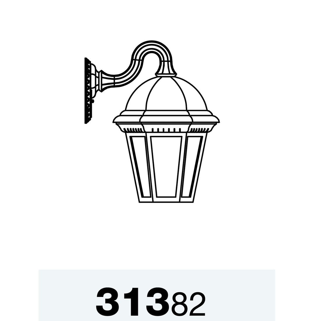 SNOC STURBRIDGE - LARGE OPEN BOTTOM WALL MOUNT DOWN 31382 - Wall