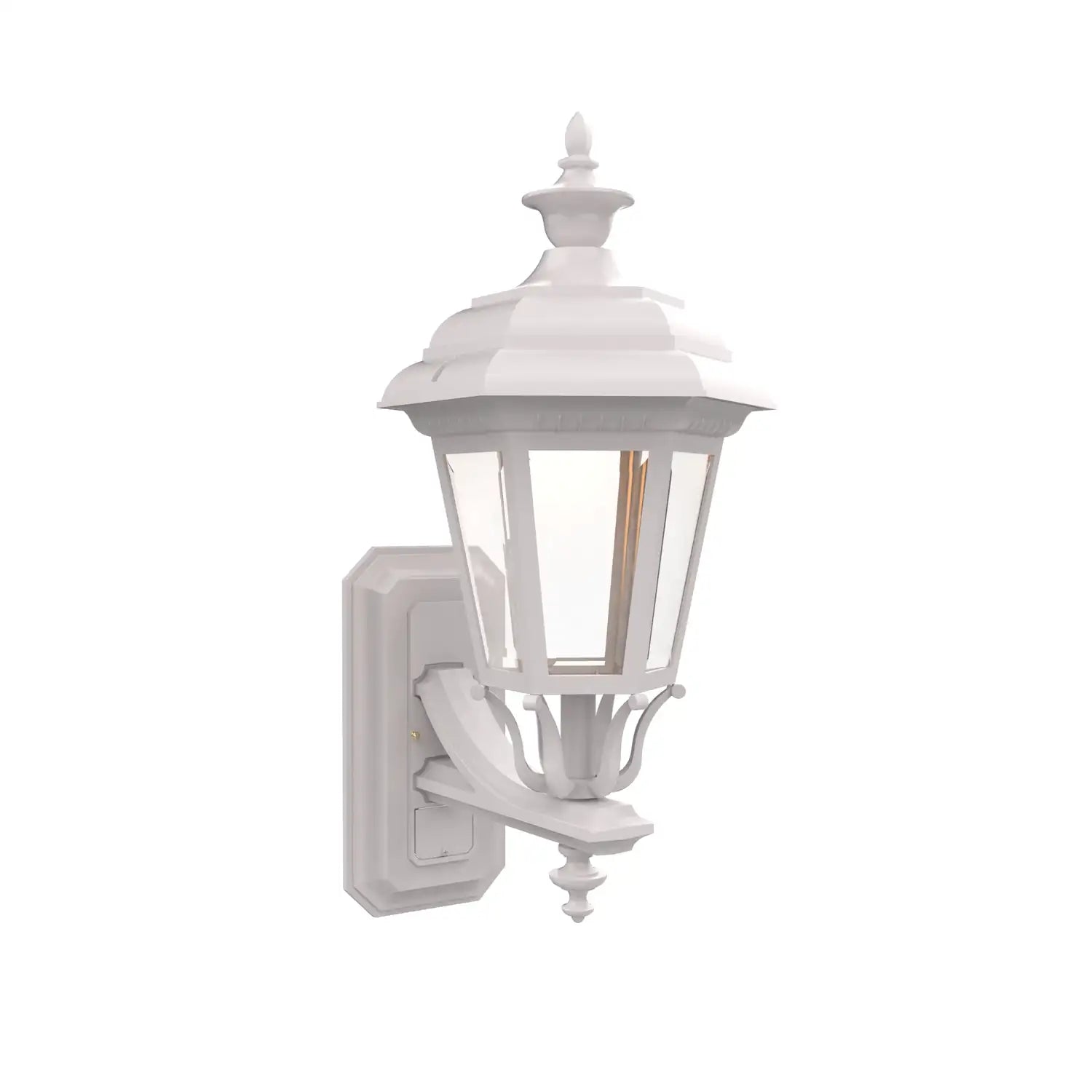 SNOC, JAMESTOWN - UP-MOUNT WALL MOUNT WITH FULL SIZE FINIAL 31412, OUTDOOR WALL LIGHTS