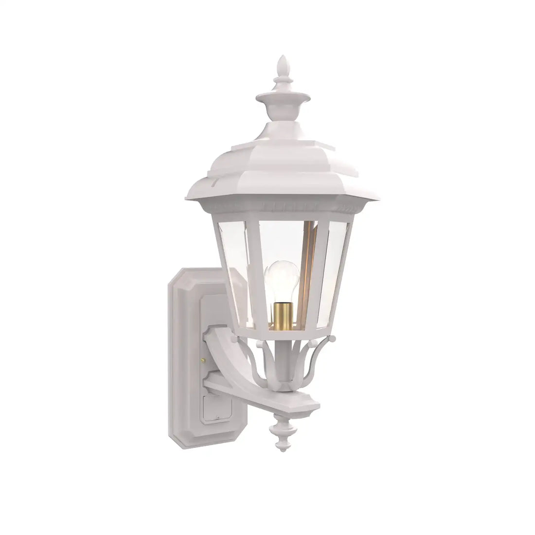 SNOC, JAMESTOWN - UP-MOUNT WALL MOUNT WITH FULL SIZE FINIAL 31412, OUTDOOR WALL LIGHTS
