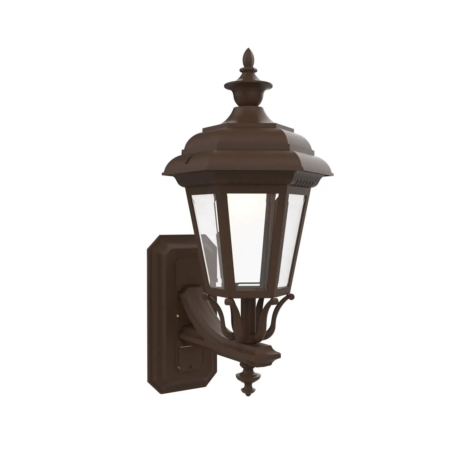 SNOC, JAMESTOWN - UP-MOUNT WALL MOUNT WITH FULL SIZE FINIAL 31412, OUTDOOR WALL LIGHTS
