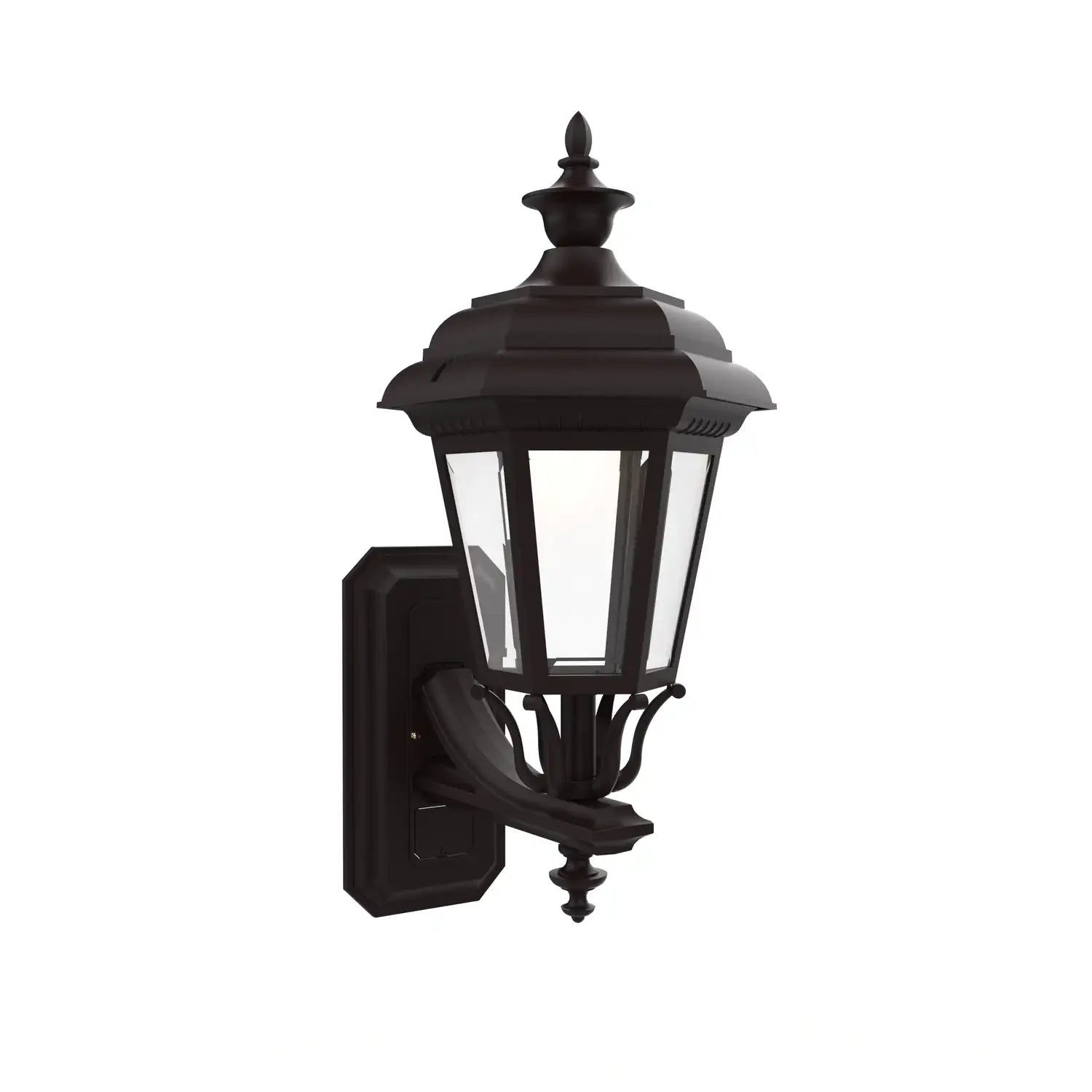 SNOC, JAMESTOWN - UP-MOUNT WALL MOUNT WITH FULL SIZE FINIAL 31412, OUTDOOR WALL LIGHTS