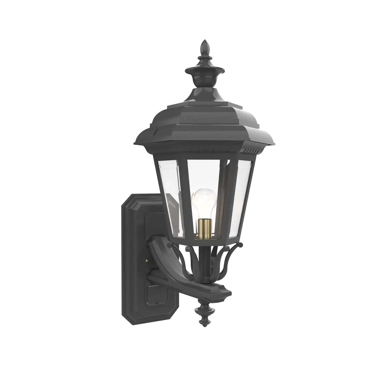 SNOC, JAMESTOWN - UP-MOUNT WALL MOUNT WITH FULL SIZE FINIAL 31412, OUTDOOR WALL LIGHTS