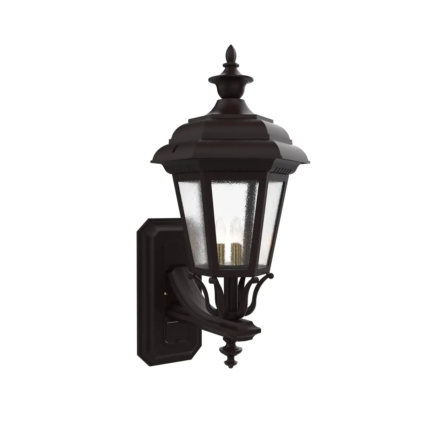 SNOC, JAMESTOWN - UP-MOUNT WALL MOUNT WITH FULL SIZE FINIAL 31412, OUTDOOR WALL LIGHTS