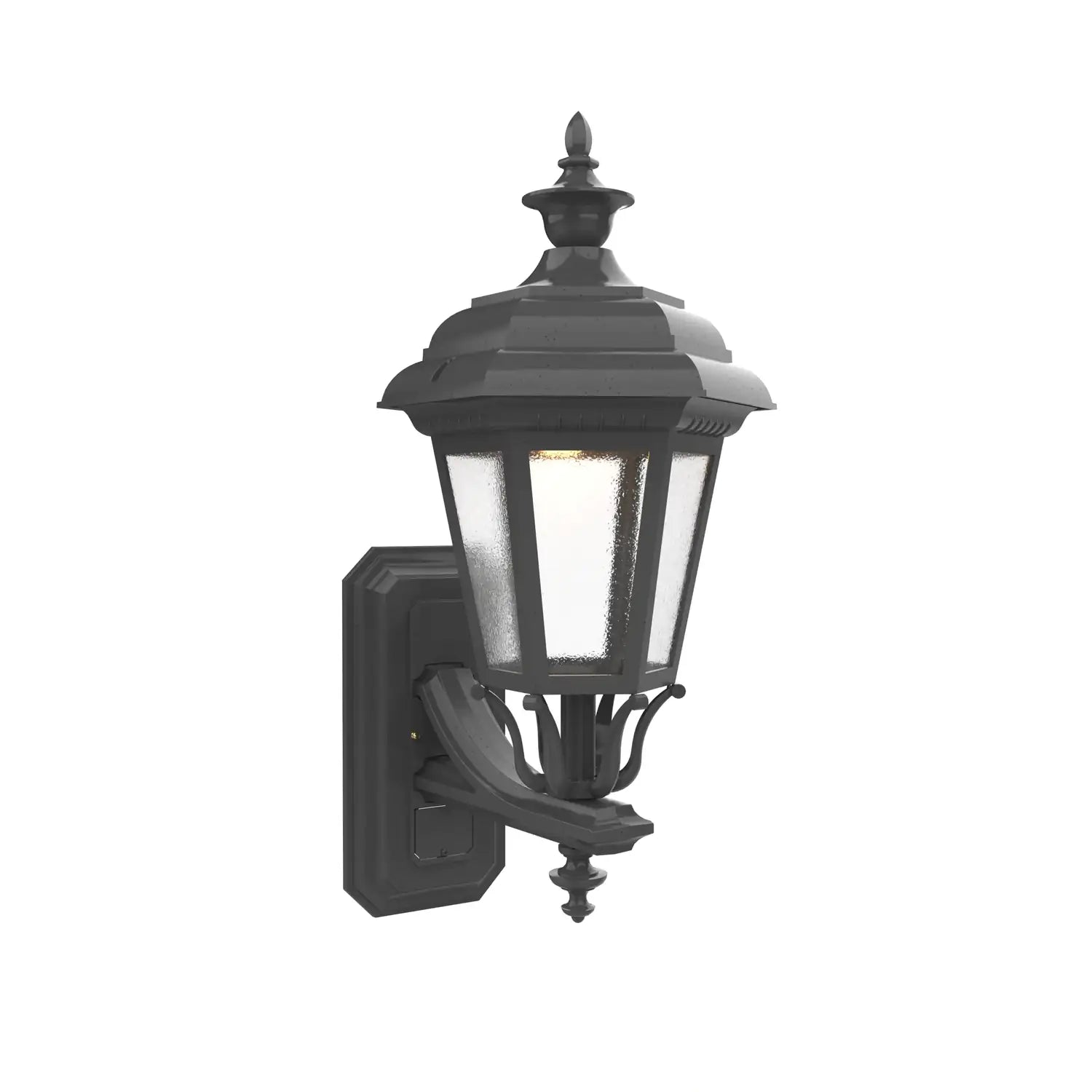 SNOC, JAMESTOWN - UP-MOUNT WALL MOUNT WITH FULL SIZE FINIAL 31412, OUTDOOR WALL LIGHTS