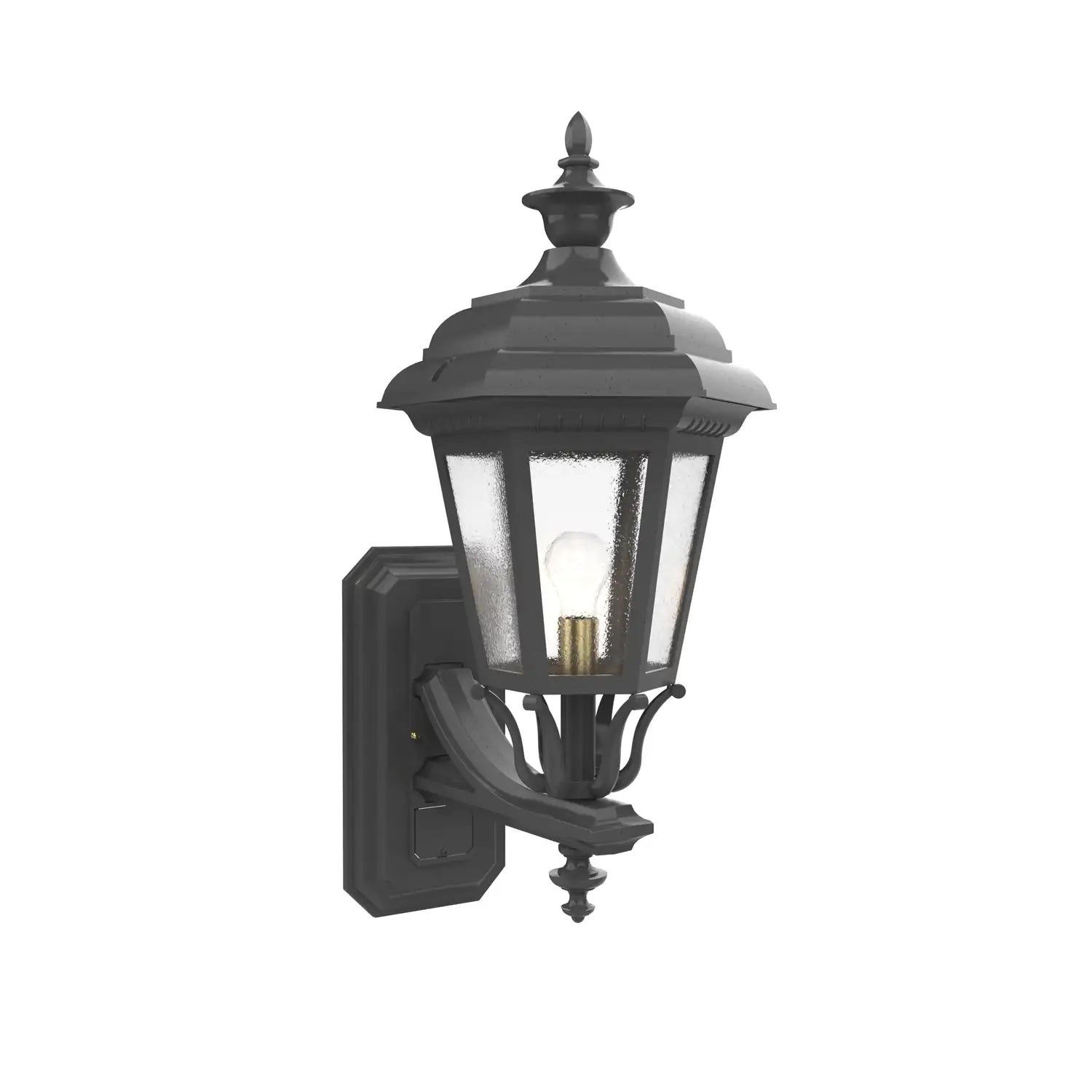 SNOC, JAMESTOWN - UP-MOUNT WALL MOUNT WITH FULL SIZE FINIAL 31412, OUTDOOR WALL LIGHTS