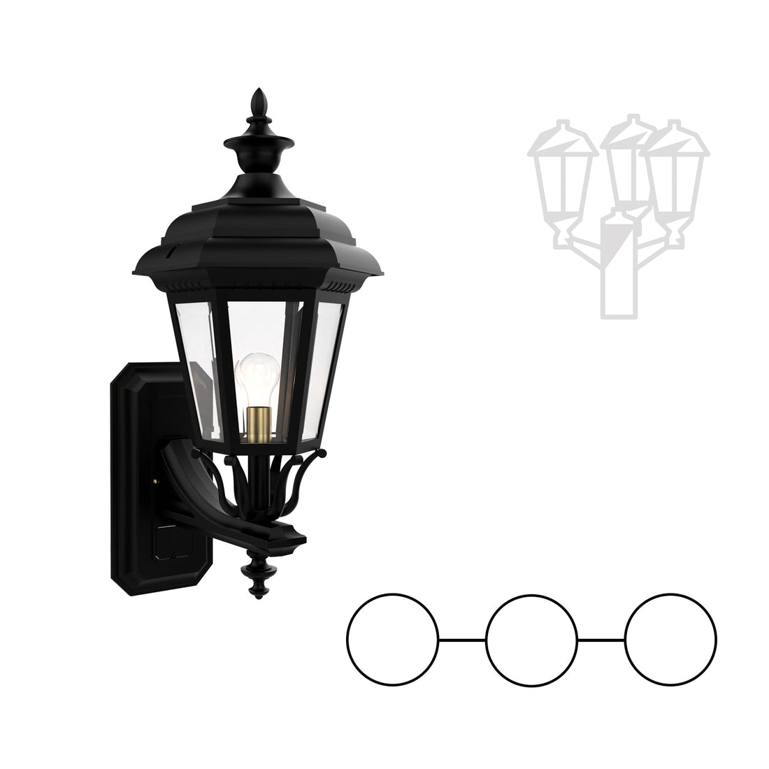 SNOC JAMESTOWN - DOUBLE-HEAD MOUNT CENTER HEAD UP WITH FULL-SIZE POST FINIAL 31412 2A1 - Post