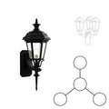 SNOC JAMESTOWN 3-HEAD MOUNT CENTER HEAD UP WITH TALL POST ROD 31413 3A1 - Post