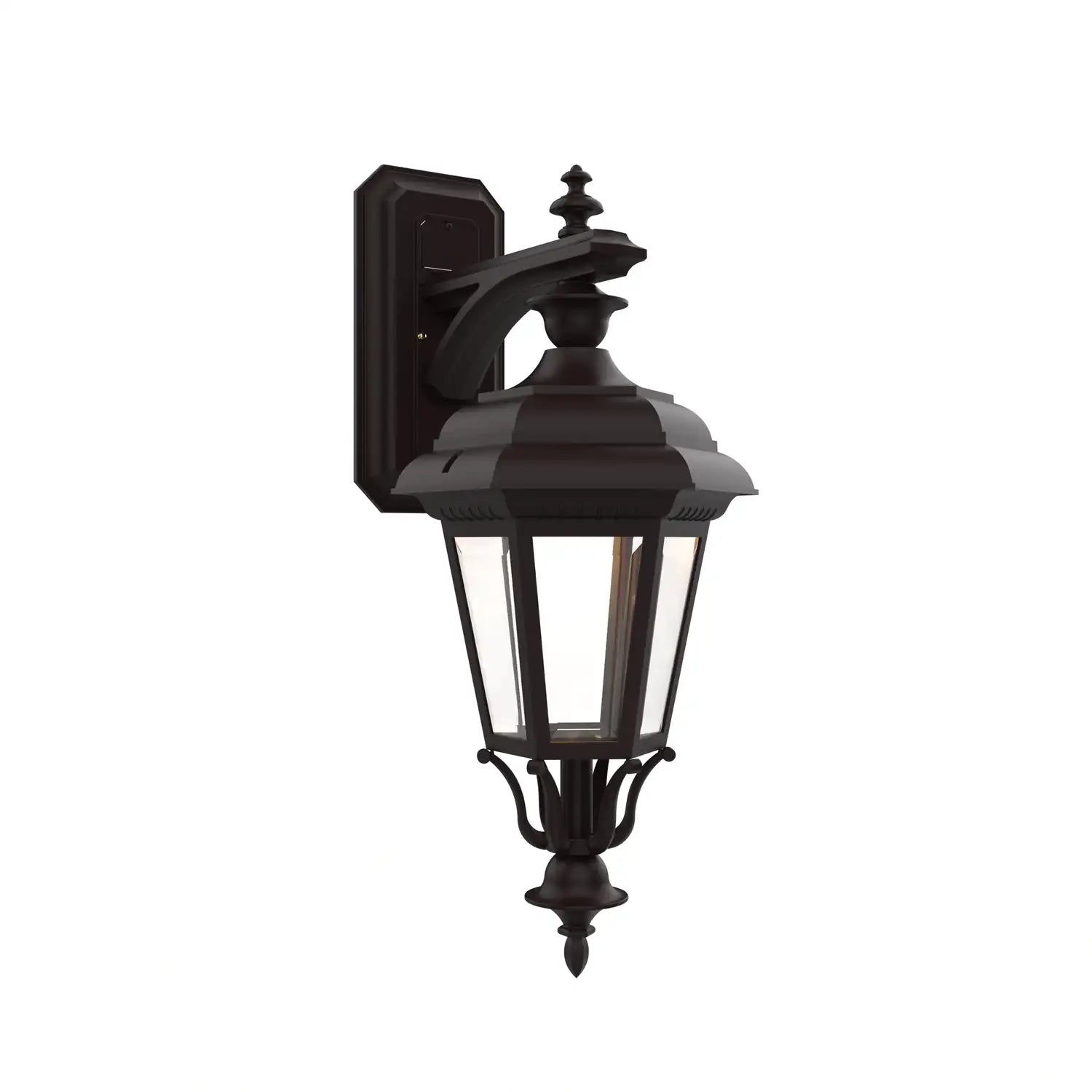 SNOC, JAMESTOWN - LARGE CLOSED BOTTOM DOWN MOUNT WALL MURAL 31418, OUTDOOR WALL LIGHTS