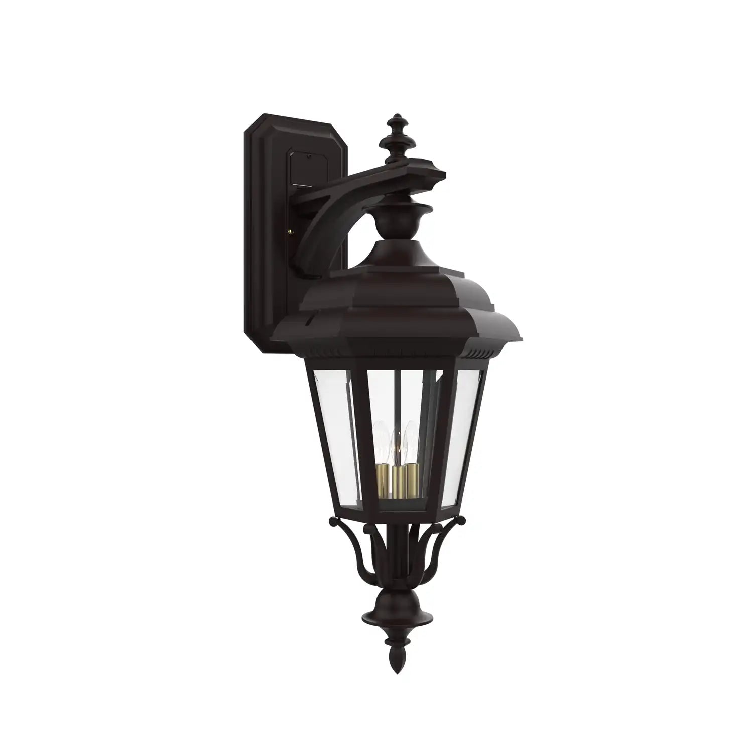 SNOC, JAMESTOWN - LARGE CLOSED BOTTOM DOWN MOUNT WALL MURAL 31418, OUTDOOR WALL LIGHTS
