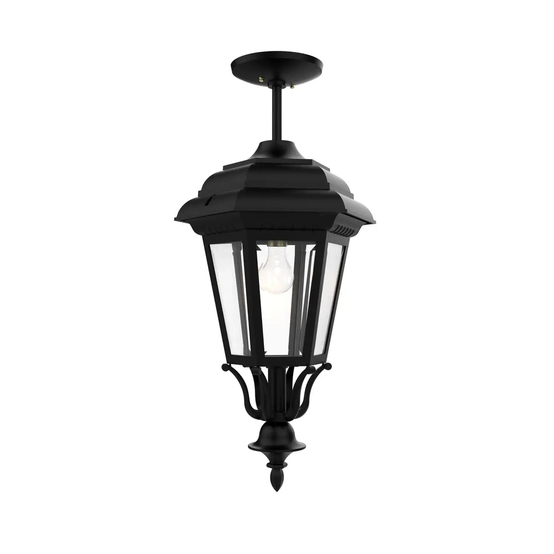 SNOC, JAMESTOWN - LARGE CLOSED BOTTOM ROD CEILING MOUNT 31457, OUTDOOR CEILING LIGHT