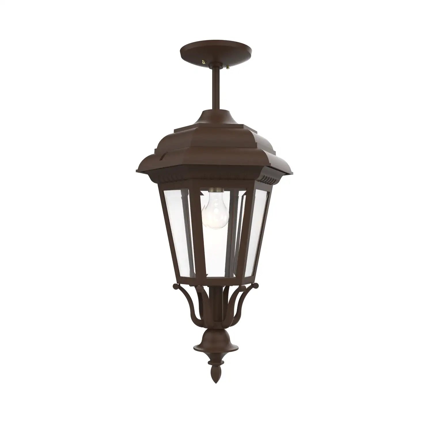 SNOC, JAMESTOWN - LARGE CLOSED BOTTOM ROD CEILING MOUNT 31457, OUTDOOR CEILING LIGHT