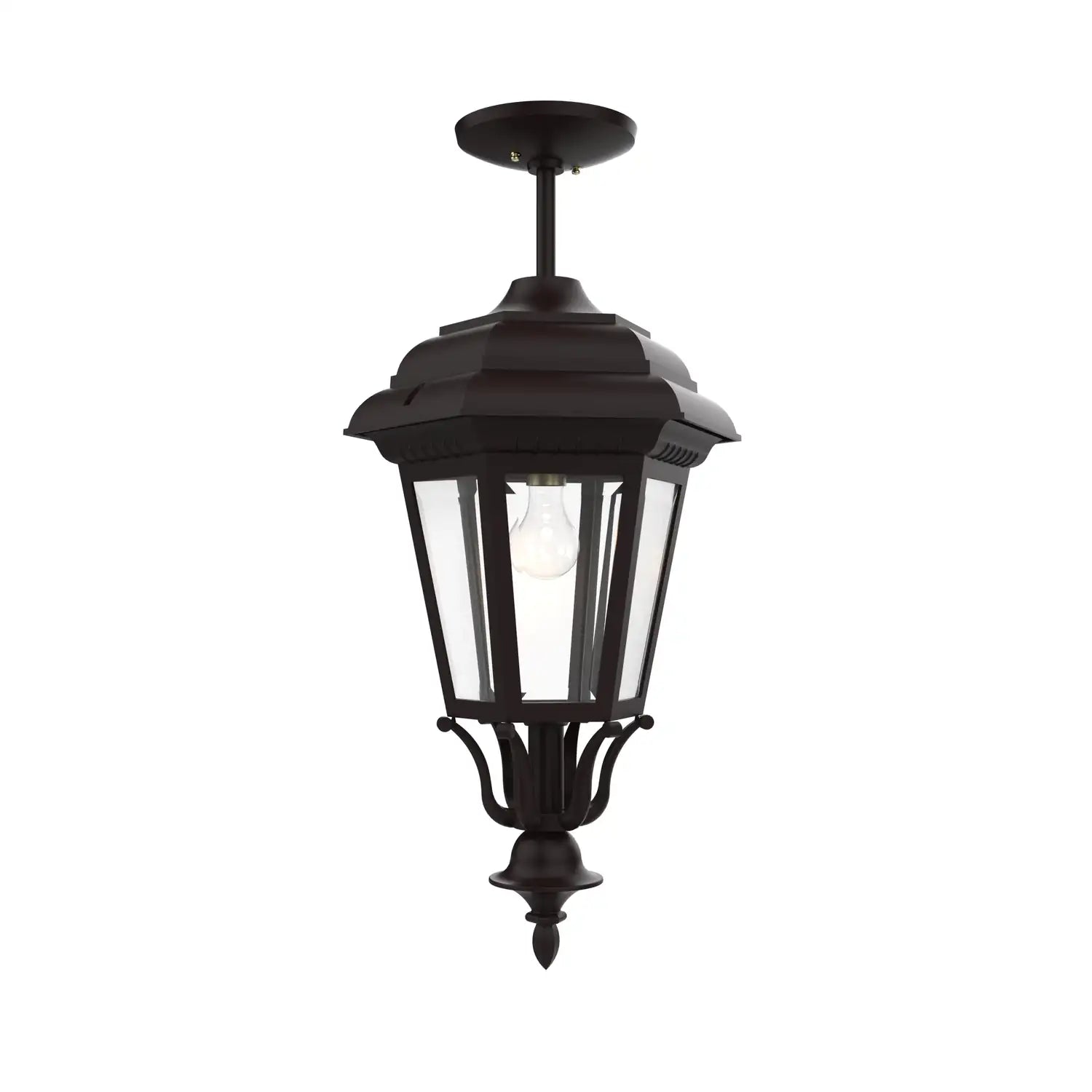 SNOC, JAMESTOWN - LARGE CLOSED BOTTOM ROD CEILING MOUNT 31457, OUTDOOR CEILING LIGHT