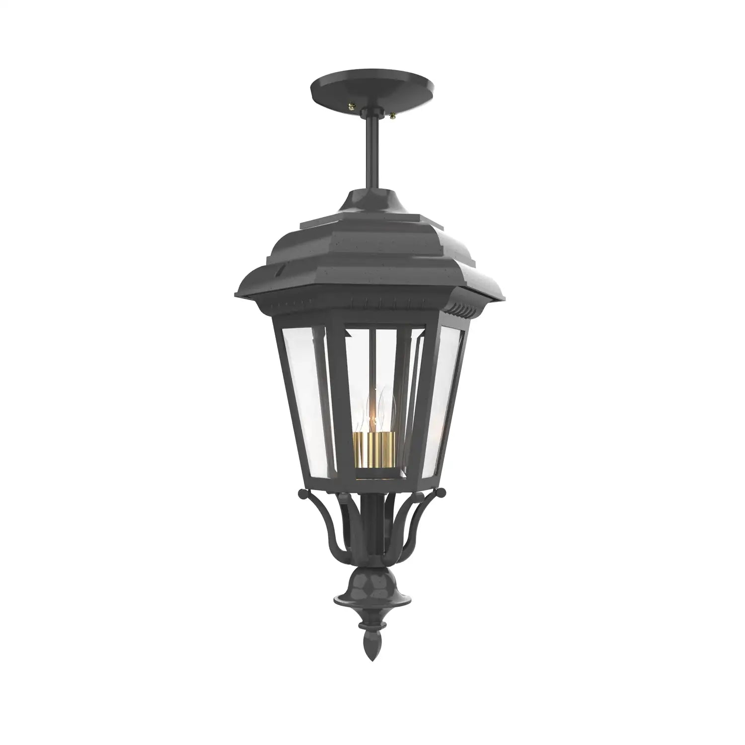 SNOC, JAMESTOWN - LARGE CLOSED BOTTOM ROD CEILING MOUNT 31457, OUTDOOR CEILING LIGHT