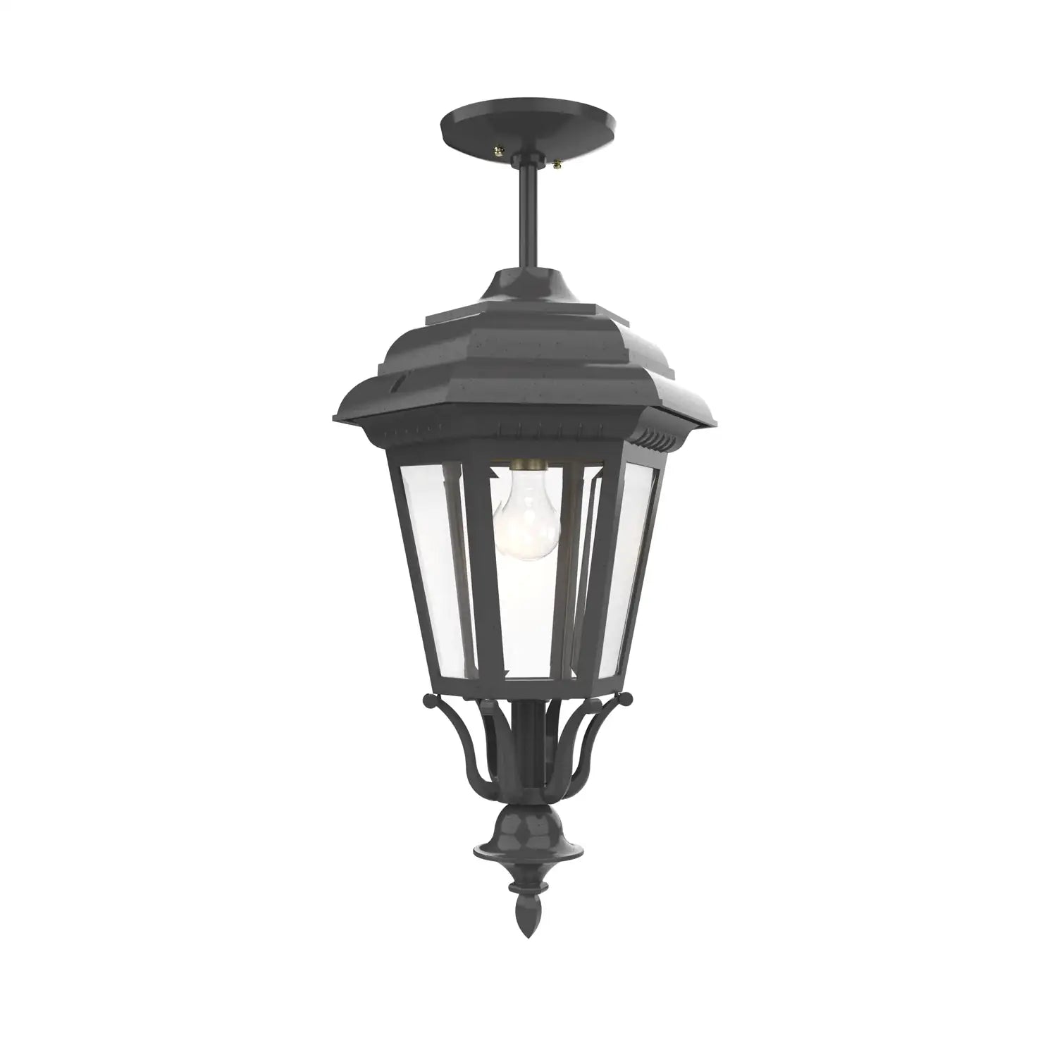 SNOC, JAMESTOWN - LARGE CLOSED BOTTOM ROD CEILING MOUNT 31457, OUTDOOR CEILING LIGHT