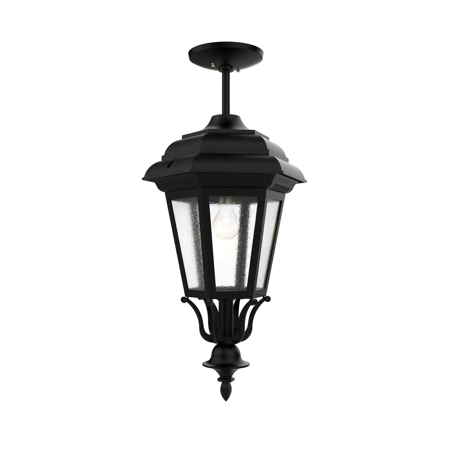 SNOC, JAMESTOWN - LARGE CLOSED BOTTOM ROD CEILING MOUNT 31457, OUTDOOR CEILING LIGHT