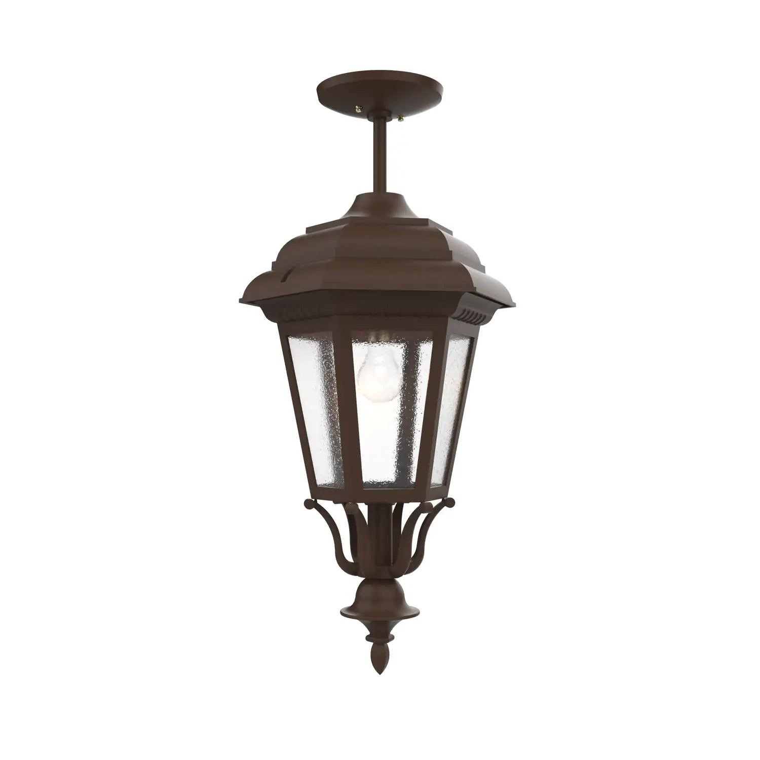 SNOC, JAMESTOWN - LARGE CLOSED BOTTOM ROD CEILING MOUNT 31457, OUTDOOR CEILING LIGHT