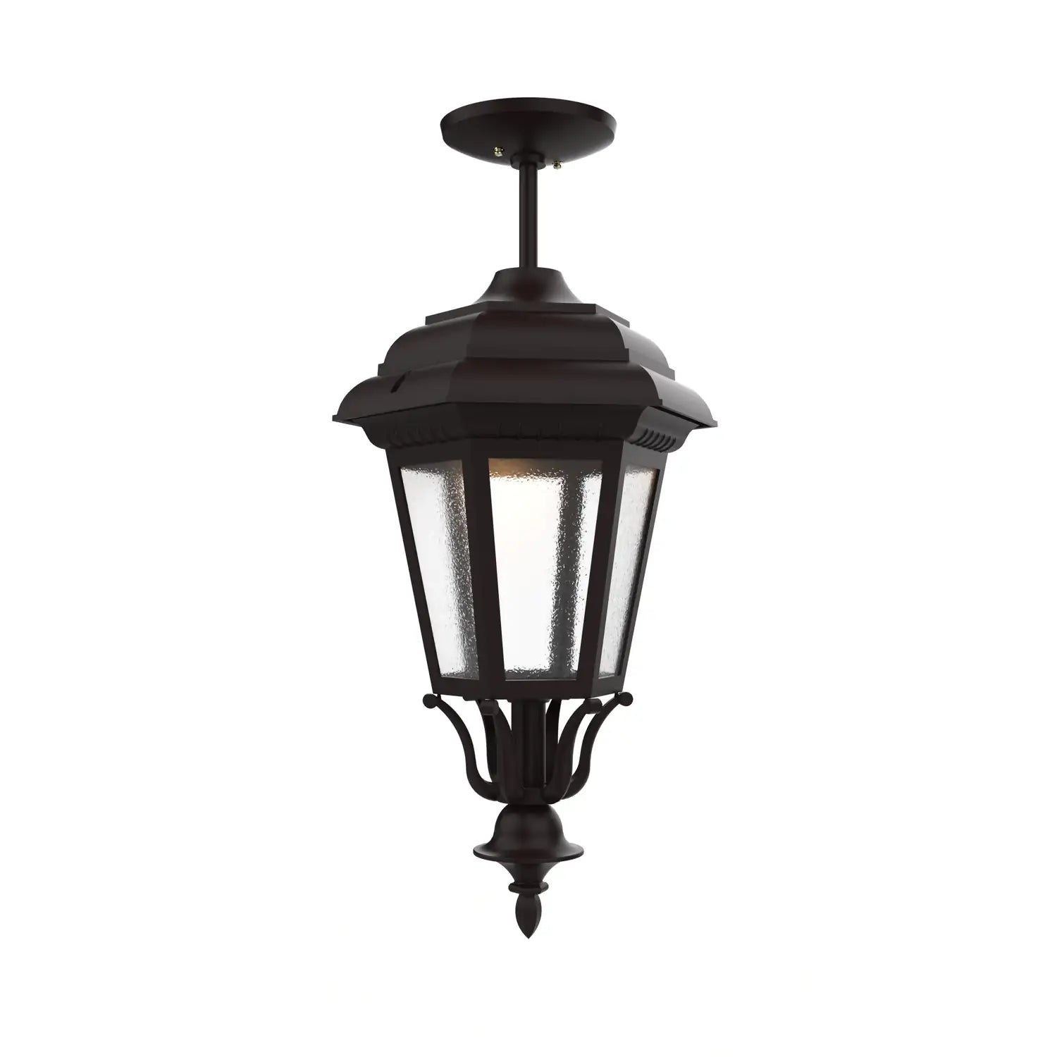 SNOC, JAMESTOWN - LARGE CLOSED BOTTOM ROD CEILING MOUNT 31457, OUTDOOR CEILING LIGHT