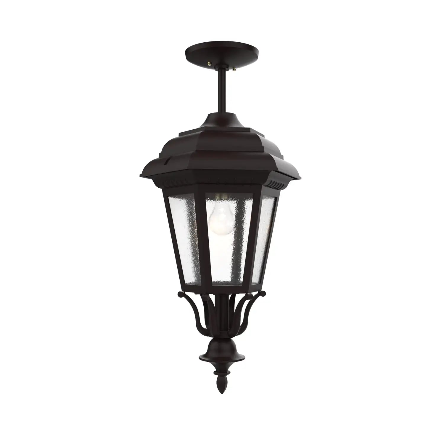 SNOC, JAMESTOWN - LARGE CLOSED BOTTOM ROD CEILING MOUNT 31457, OUTDOOR CEILING LIGHT