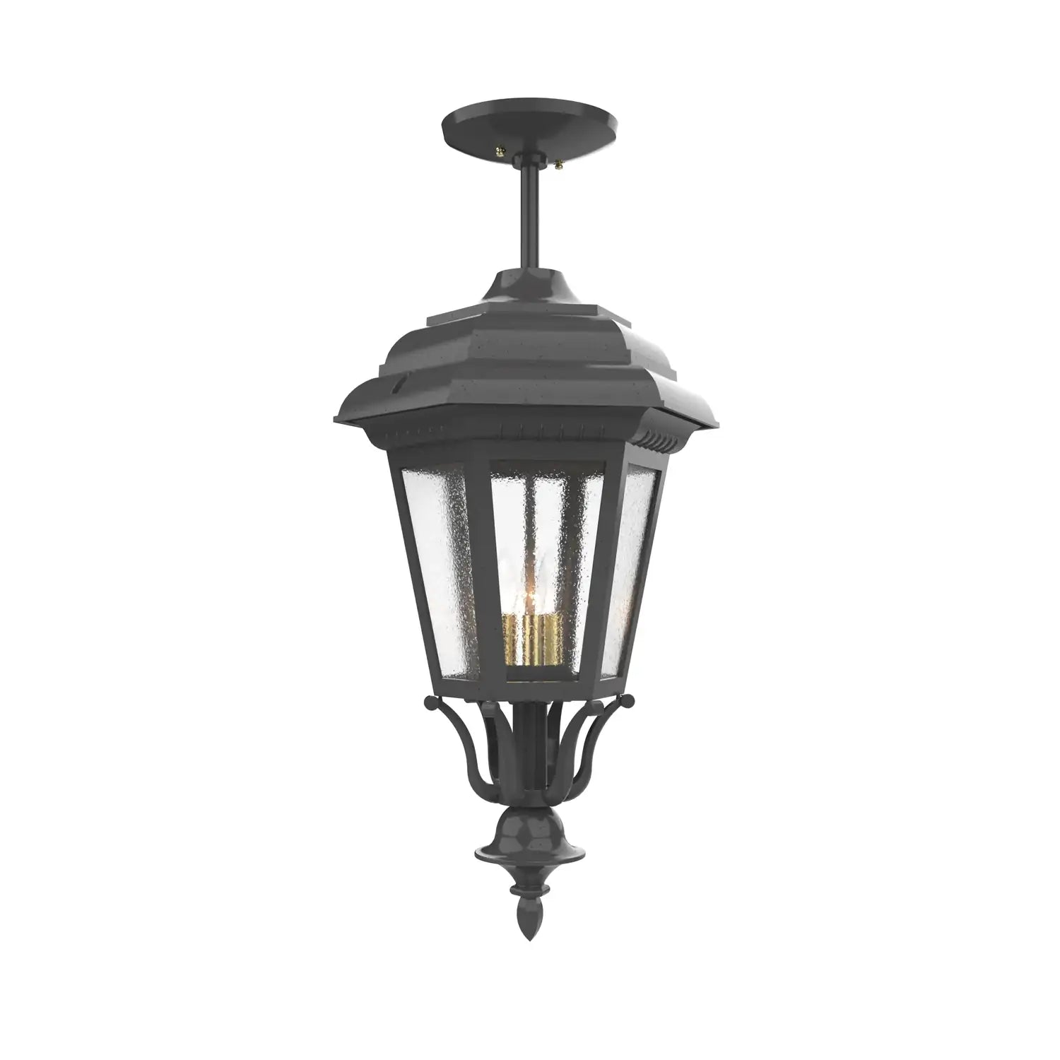 SNOC, JAMESTOWN - LARGE CLOSED BOTTOM ROD CEILING MOUNT 31457, OUTDOOR CEILING LIGHT