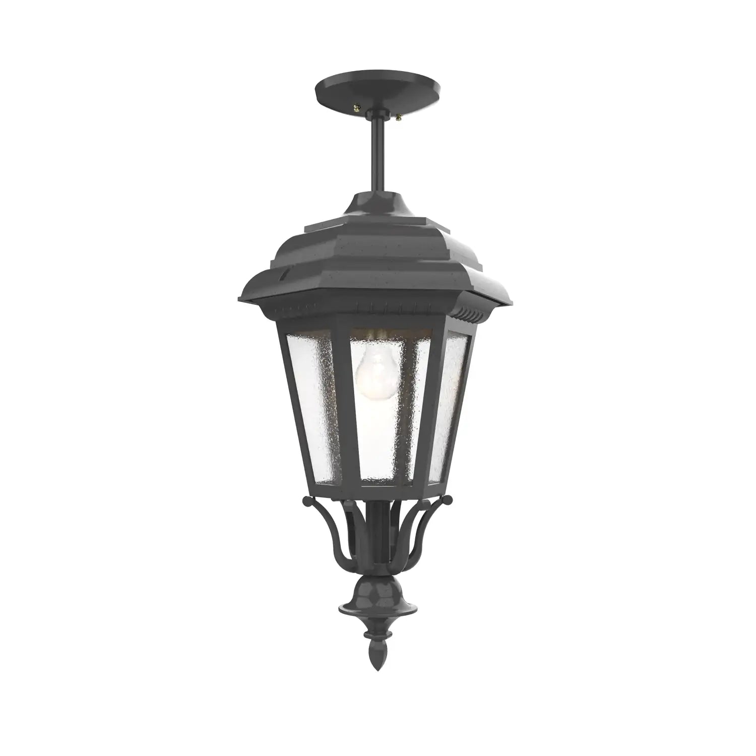 SNOC, JAMESTOWN - LARGE CLOSED BOTTOM ROD CEILING MOUNT 31457, OUTDOOR CEILING LIGHT