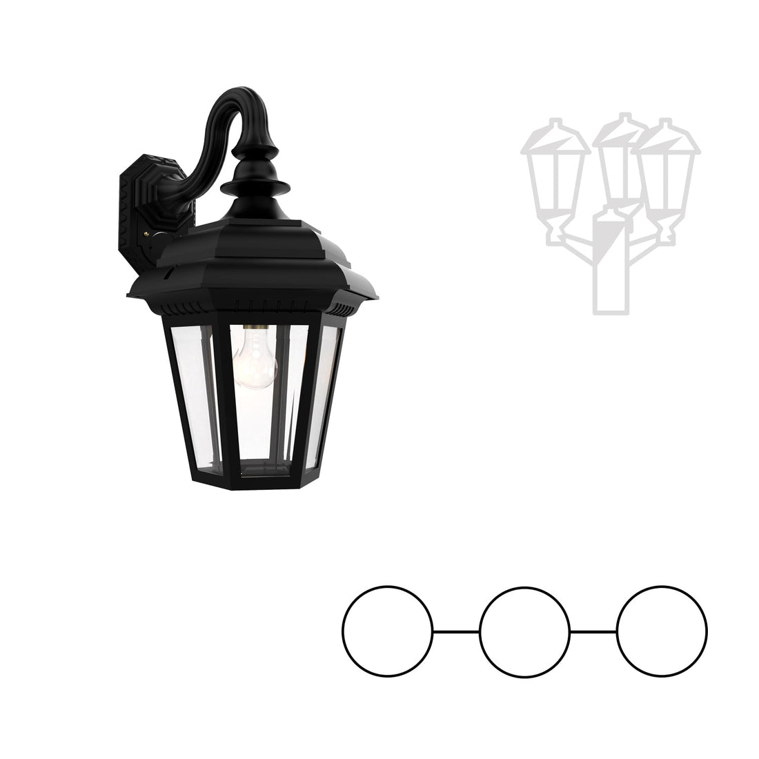 SNOC JAMESTOWN - DOUBLE HEAD MOUNT AND CENTER HEAD DOWN OPEN BOTTOM FOR LARGE POST 31482 2A1 - Post