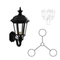 SNOC JAMESTOWN 31486 TALL POST MOUNT 3 HEAD UP 31486 3A - Post