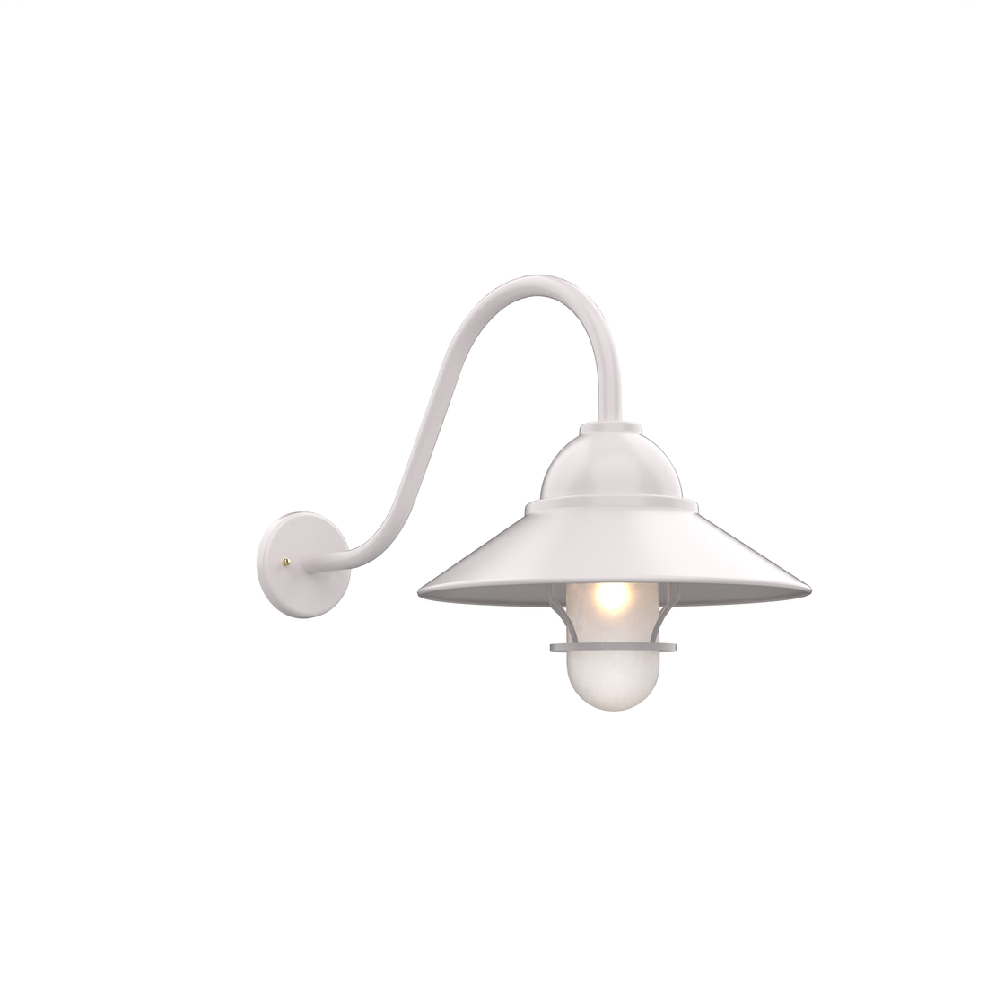 SNOC, SAN FRANCISCO - DOWN-MOUNT GOOSENECK WALL MURAL WITH GLOBE AND LARGE GRID 32292, OUTDOOR WALL LIGHTS