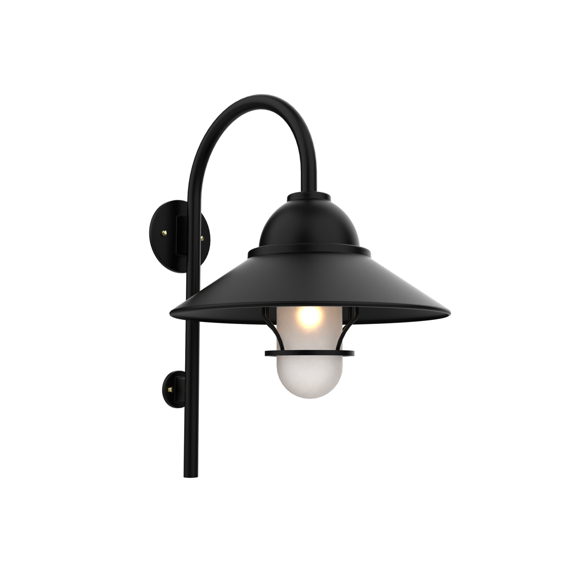 SNOC, SAN FRANCISCO - CANE DOWN WALL MOUNT WITH GLOBE AND LARGE GRID 32299, OUTDOOR WALL LIGHTS