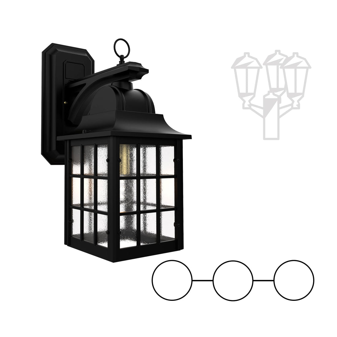 SNOC CONCORDE - DOUBLE HEAD MOUNT AND CENTER HEAD DECORATIVE ARM DOWN OPEN BOTTOM FOR LARGE POST 32516 2A1 - Post
