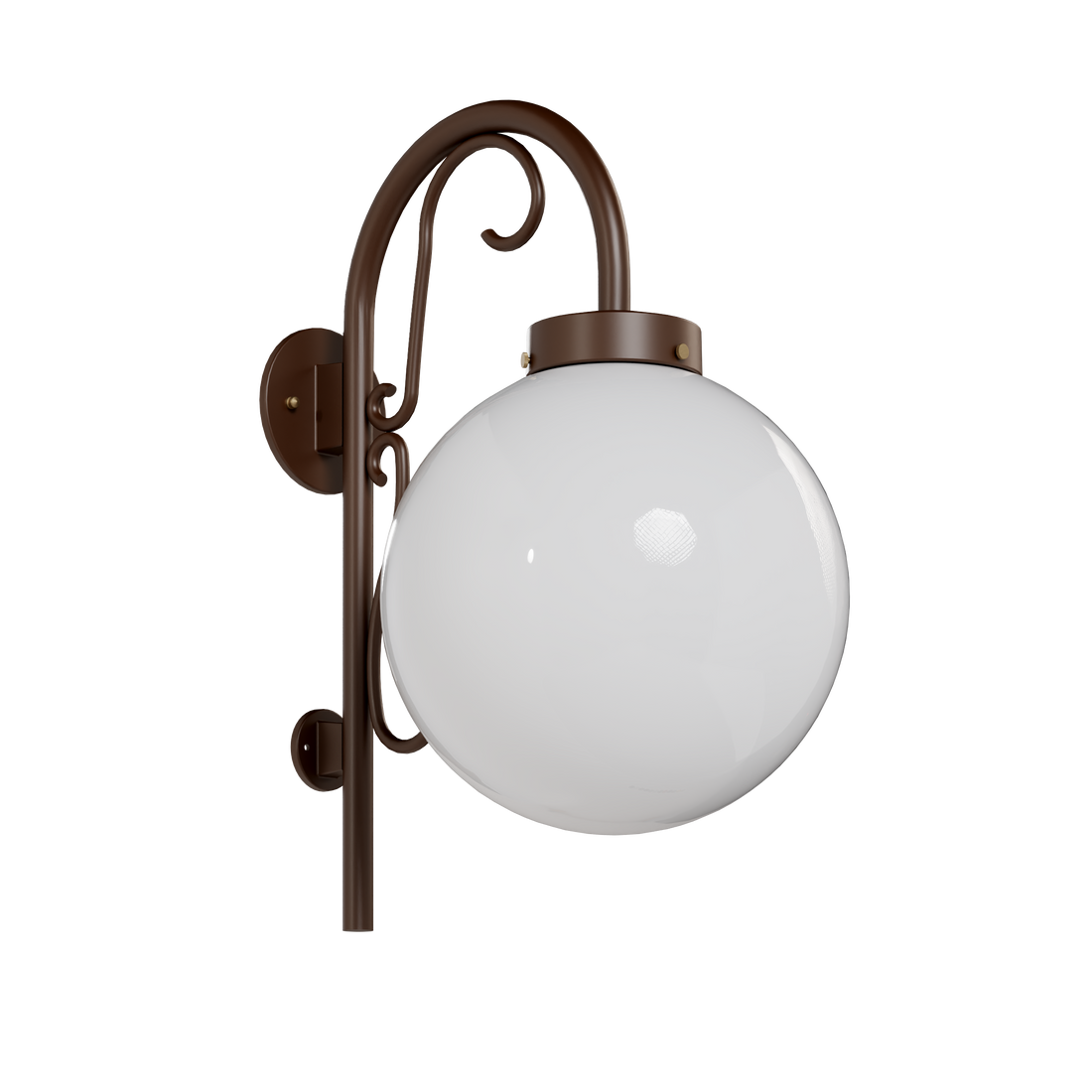 SNOC, KEY WEST - DOWN-MOUNT WALL MOUNT WITH CANE AND TALL ORNAMENT 33063, OUTDOOR WALL LIGHTS