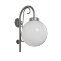 SNOC, KEY WEST - DOWN-MOUNT WALL MOUNT WITH CANE AND TALL ORNAMENT 33103, OUTDOOR WALL LIGHTS