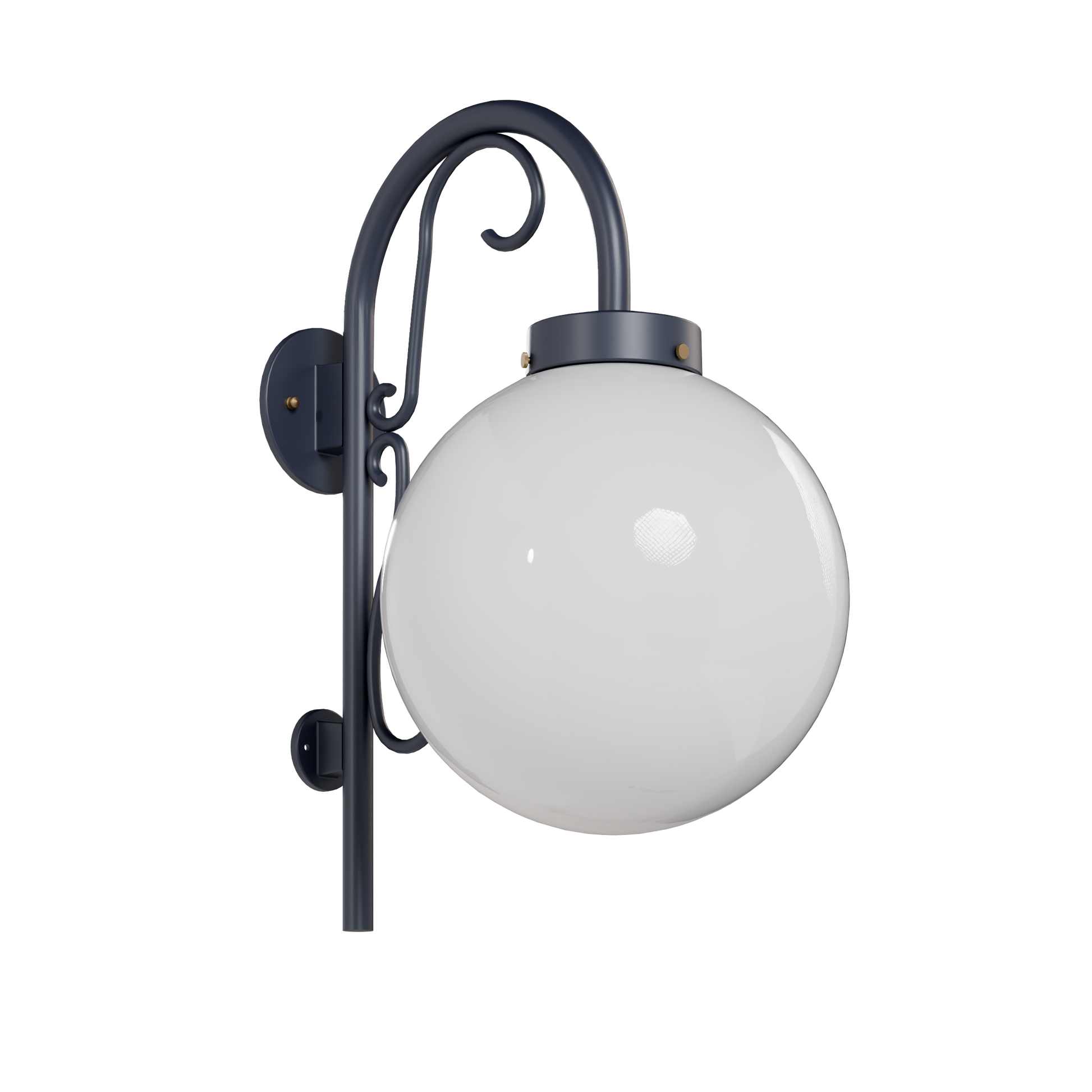 SNOC, KEY WEST - DOWN-MOUNT WALL MOUNT WITH CANE AND TALL ORNAMENT 33213, OUTDOOR WALL LIGHTS