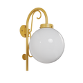 SNOC, KEY WEST - DOWN-MOUNT WALL MOUNT WITH CANE AND TALL ORNAMENT 33213, OUTDOOR WALL LIGHTS