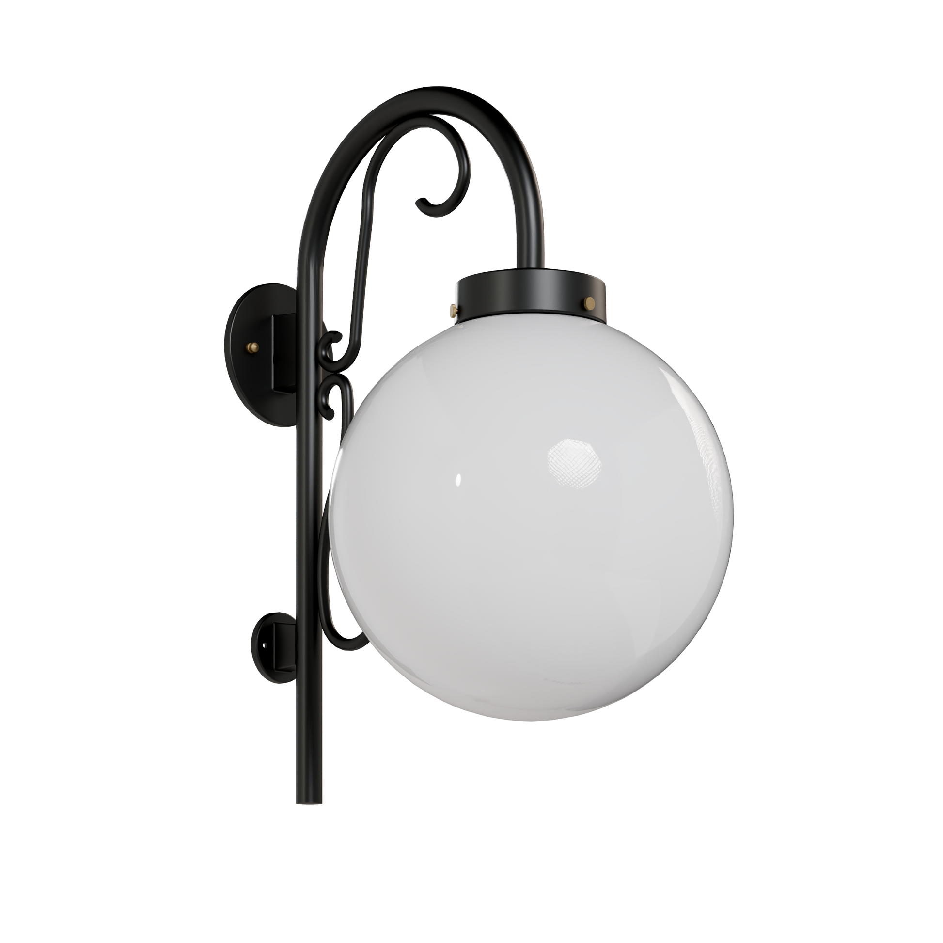 SNOC, KEY WEST - DOWN-MOUNT WALL MOUNT WITH CANE AND TALL ORNAMENT 33213, OUTDOOR WALL LIGHTS