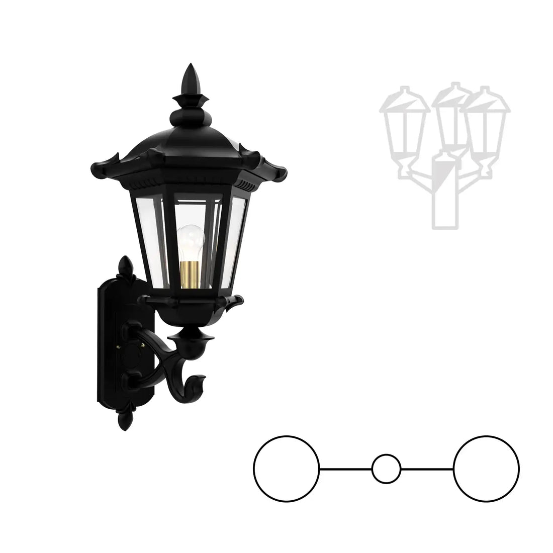 SNOC MONTPELLIER - DOUBLE HEAD UP MOUNT FOR LARGE POST 33314 2A - Post