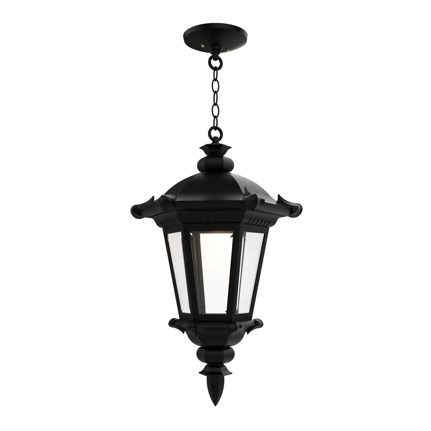 SNOC, MONTPELLIER - CEILING MOUNTING WITH CHAIN CLOSED BOTTOM LARGE FORMAT 33355, OUTDOOR CEILING LIGHT