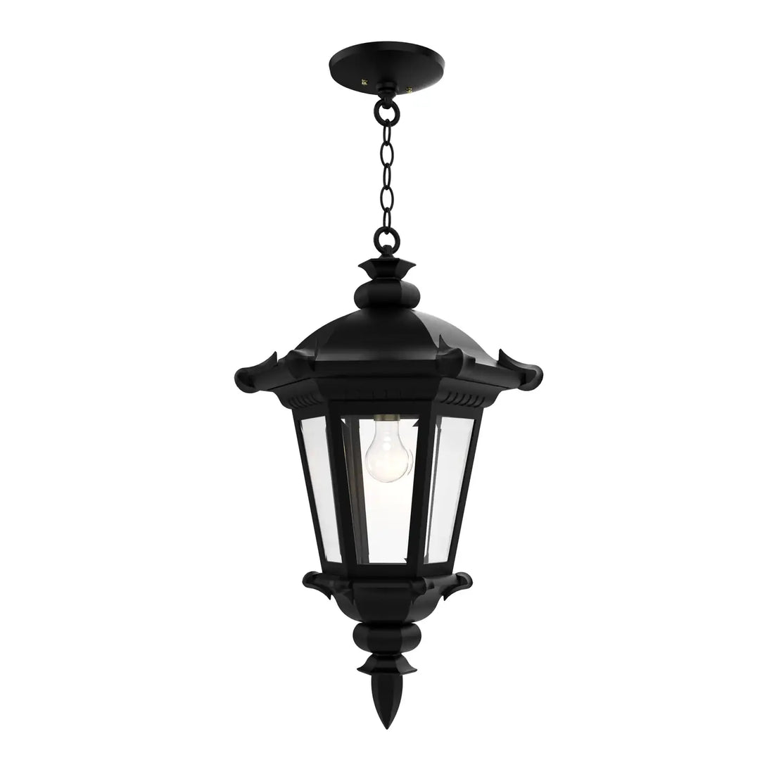 SNOC, MONTPELLIER - CEILING MOUNTING WITH CHAIN CLOSED BOTTOM LARGE FORMAT 33355, OUTDOOR CEILING LIGHT