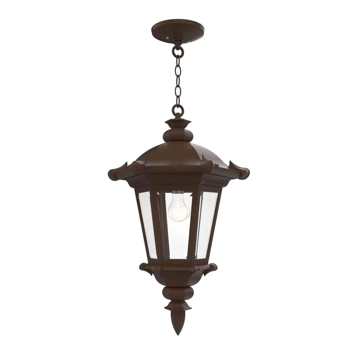 SNOC, MONTPELLIER - CEILING MOUNTING WITH CHAIN CLOSED BOTTOM LARGE FORMAT 33355, OUTDOOR CEILING LIGHT