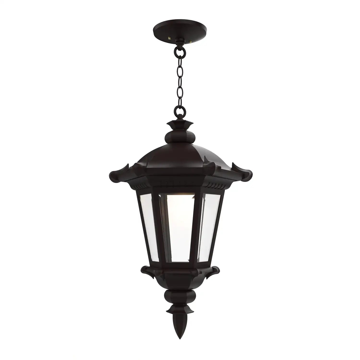 SNOC, MONTPELLIER - CEILING MOUNTING WITH CHAIN CLOSED BOTTOM LARGE FORMAT 33355, OUTDOOR CEILING LIGHT