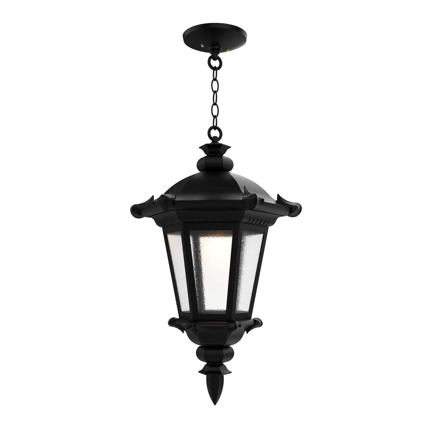 SNOC, MONTPELLIER - CEILING MOUNTING WITH CHAIN CLOSED BOTTOM LARGE FORMAT 33355, OUTDOOR CEILING LIGHT
