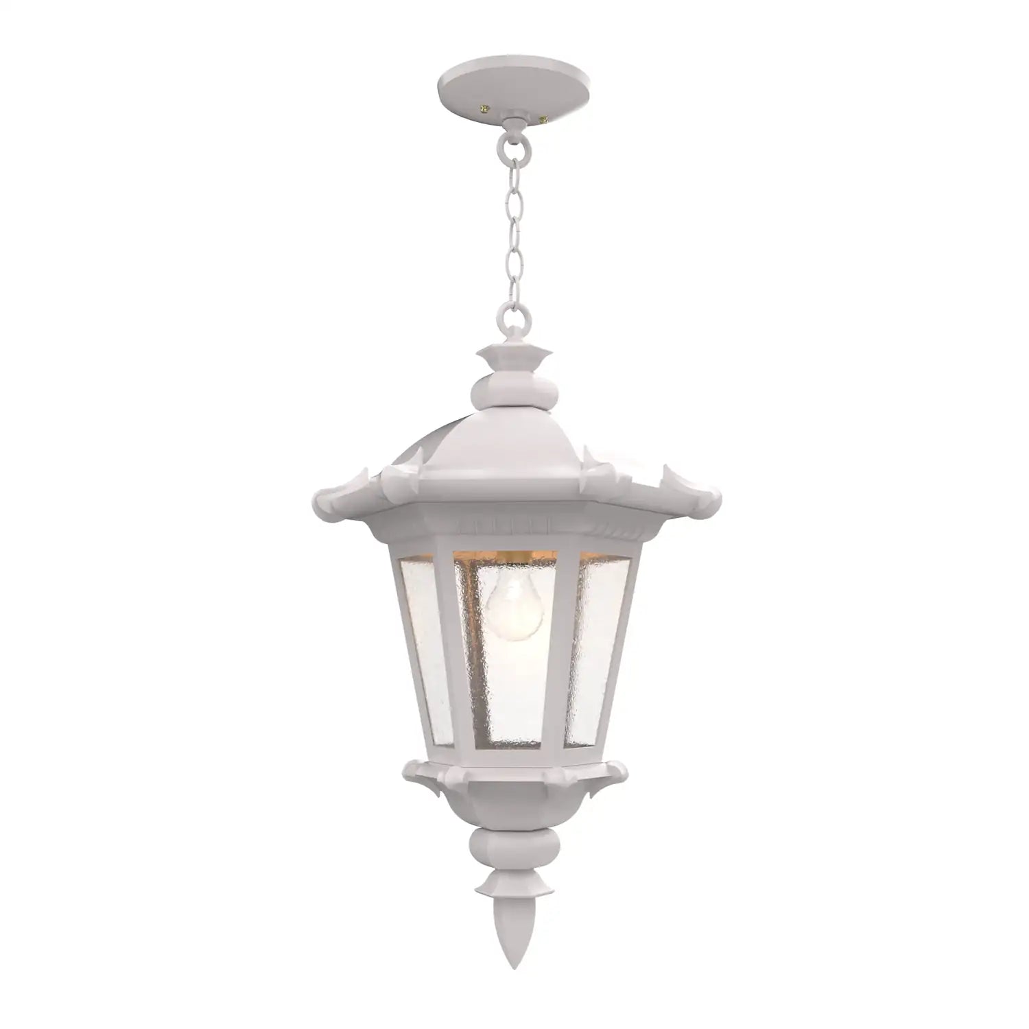 SNOC, MONTPELLIER - CEILING MOUNTING WITH CHAIN CLOSED BOTTOM LARGE FORMAT 33355, OUTDOOR CEILING LIGHT