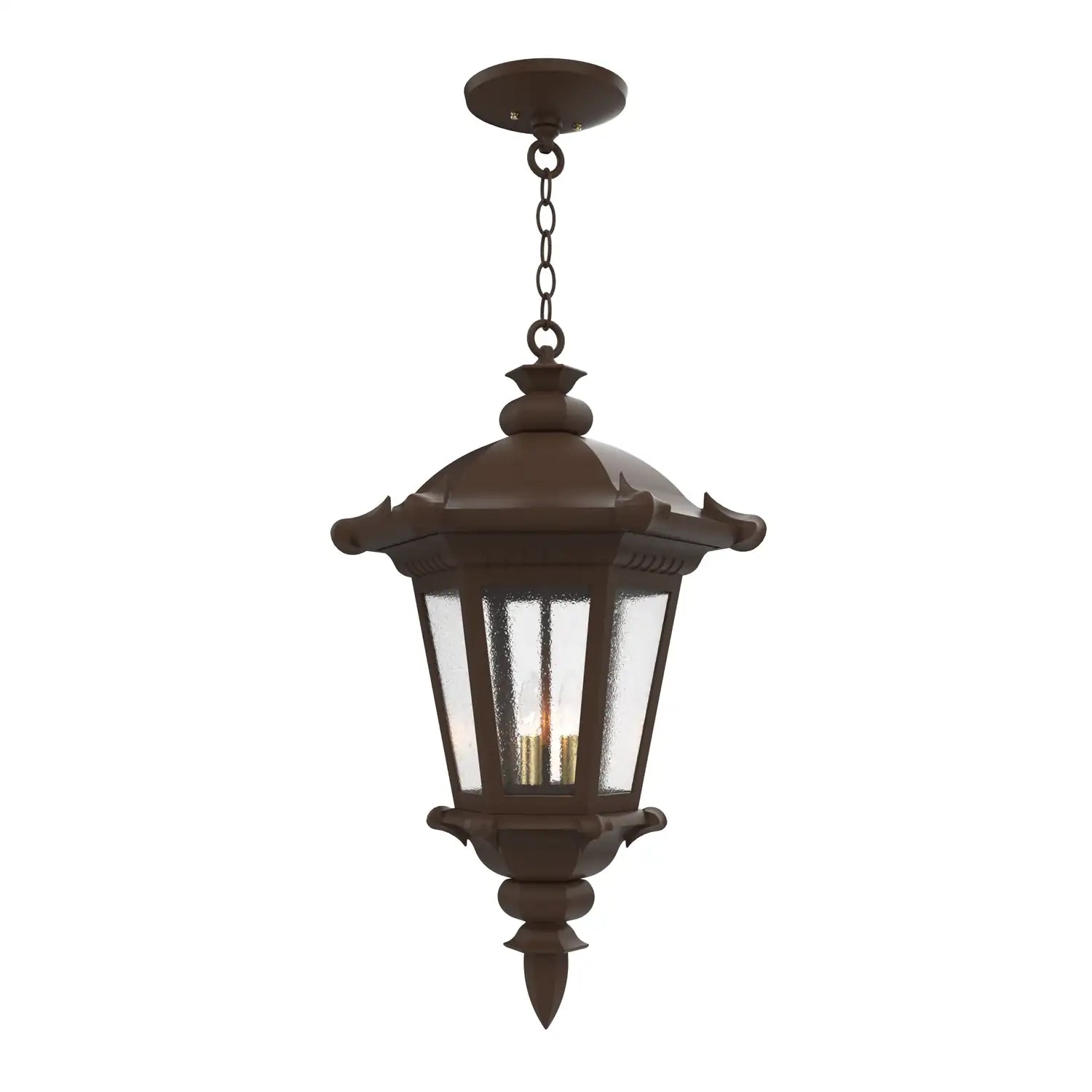 SNOC, MONTPELLIER - CEILING MOUNTING WITH CHAIN CLOSED BOTTOM LARGE FORMAT 33355, OUTDOOR CEILING LIGHT