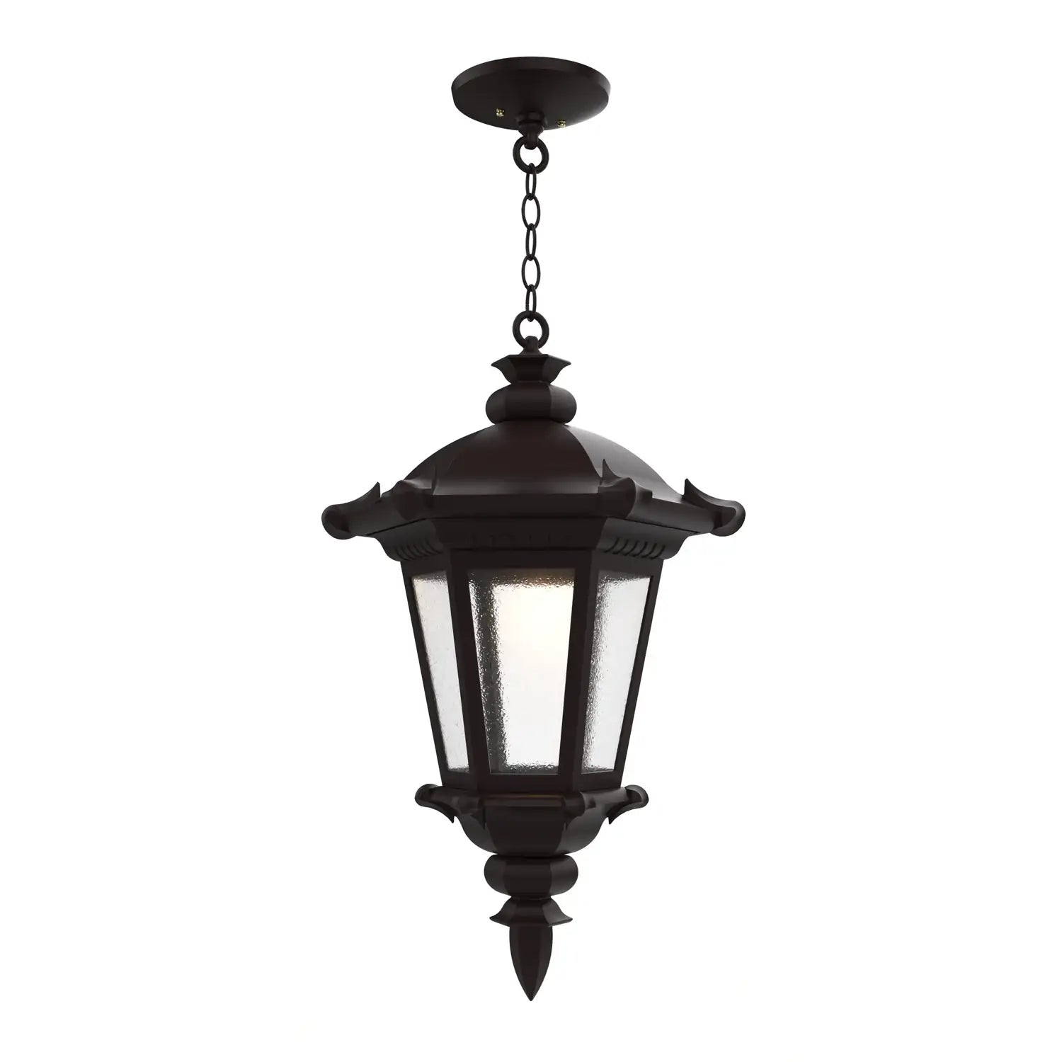 SNOC, MONTPELLIER - CEILING MOUNTING WITH CHAIN CLOSED BOTTOM LARGE FORMAT 33355, OUTDOOR CEILING LIGHT