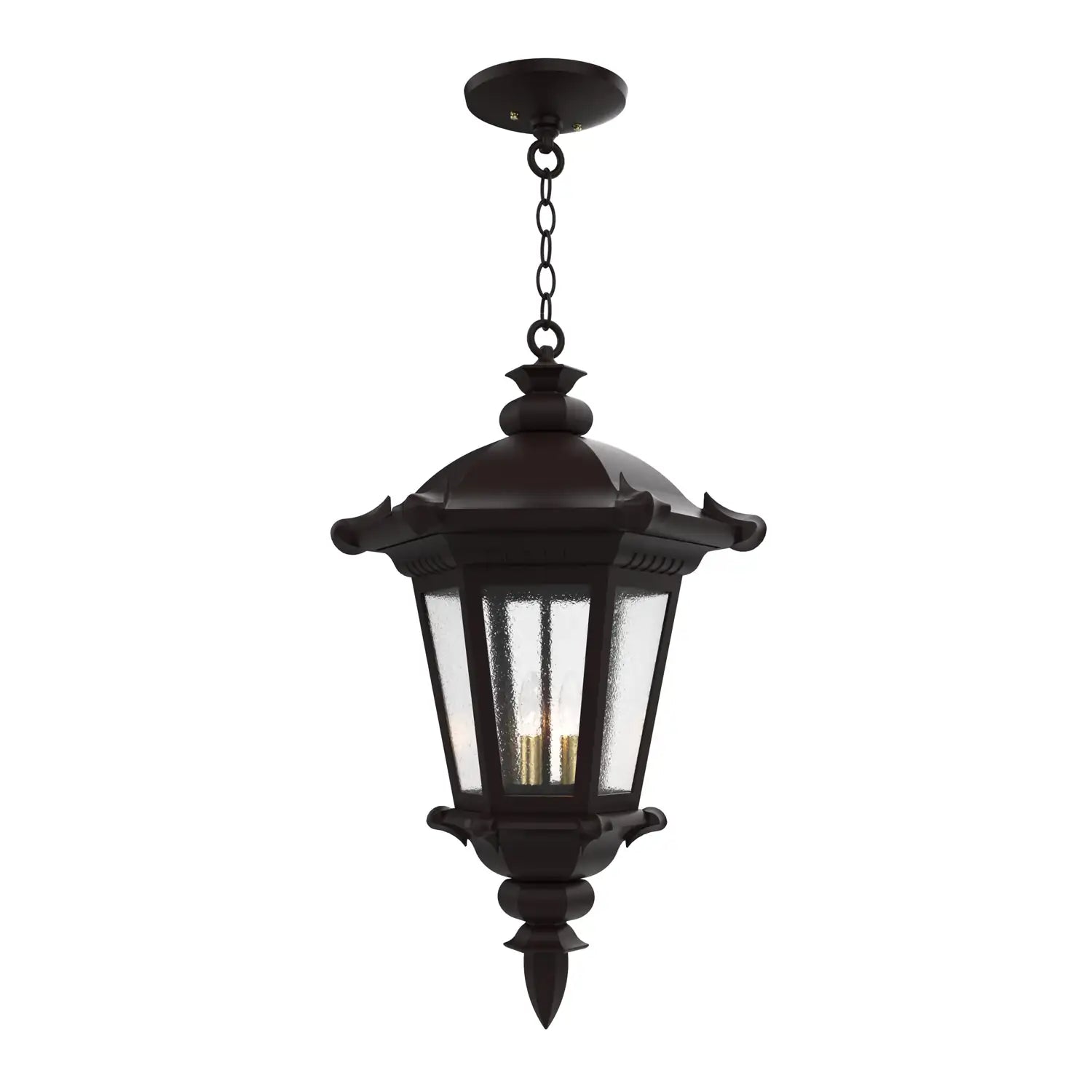 SNOC, MONTPELLIER - CEILING MOUNTING WITH CHAIN CLOSED BOTTOM LARGE FORMAT 33355, OUTDOOR CEILING LIGHT