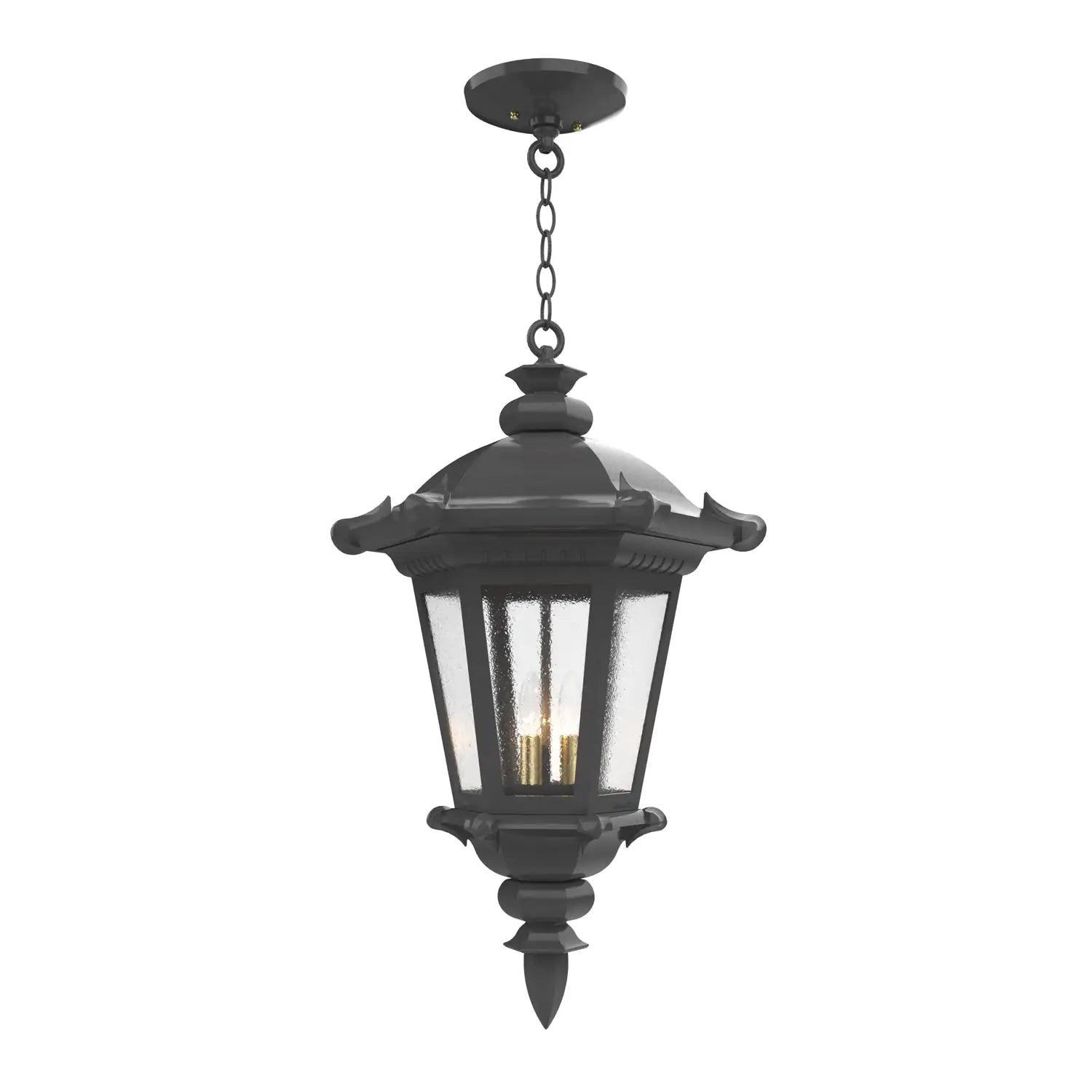 SNOC, MONTPELLIER - CEILING MOUNTING WITH CHAIN CLOSED BOTTOM LARGE FORMAT 33355, OUTDOOR CEILING LIGHT