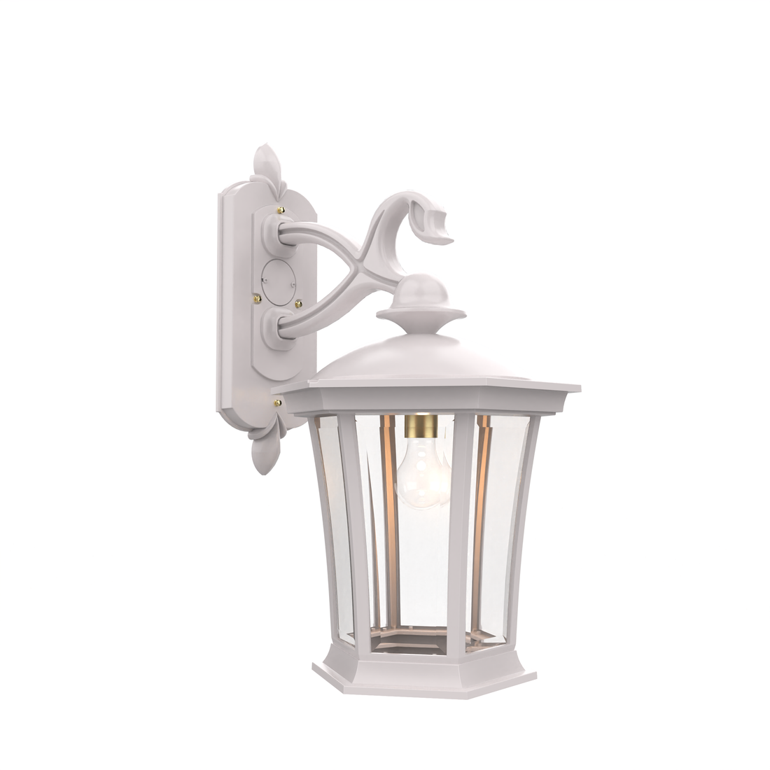 SNOC, WESTMINSTER - WALL MOUNT DECORATIVE ARM DOWN OPEN BOTTOM LARGE 33511, OUTDOOR WALL LIGHTS